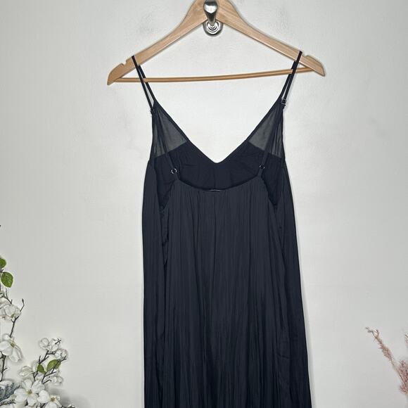 MODERN CITIZEN Slip Maxi Dress Black Minimalist Sz S {R23} - Picture 5 of 8